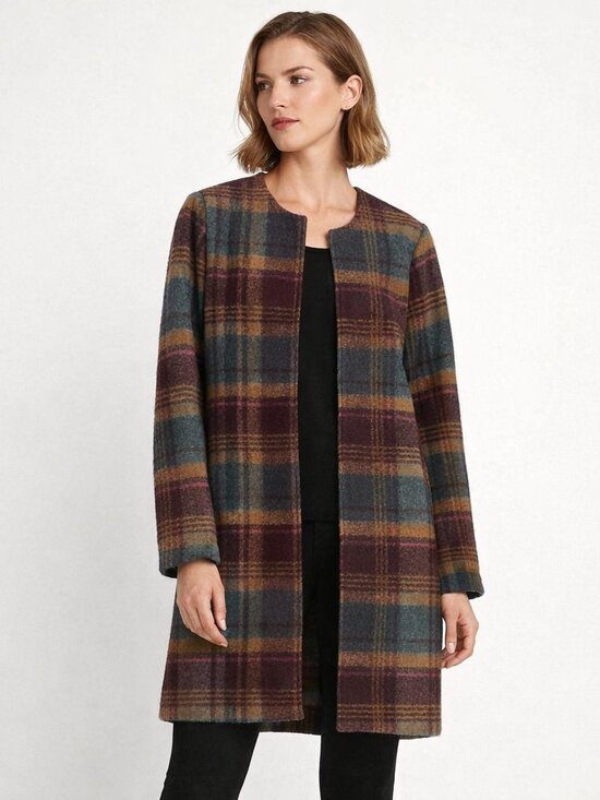 Rachel Zoe Jackets & Blazers - Rachel Zoe Wool Blend Coat Size Large Plaid, lightweight, pockets